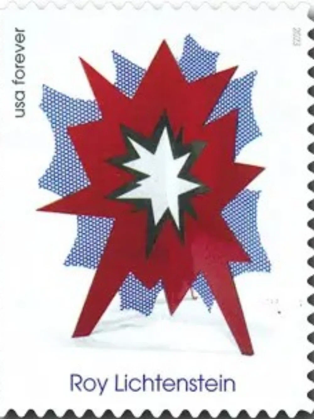 100 Roy Lichtenstein 2023 Forever Postage Stamps Postal USPS Mailing Pop Art